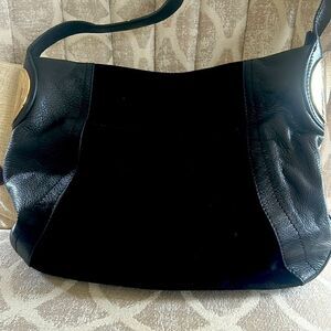 Makowsky leather and suede black